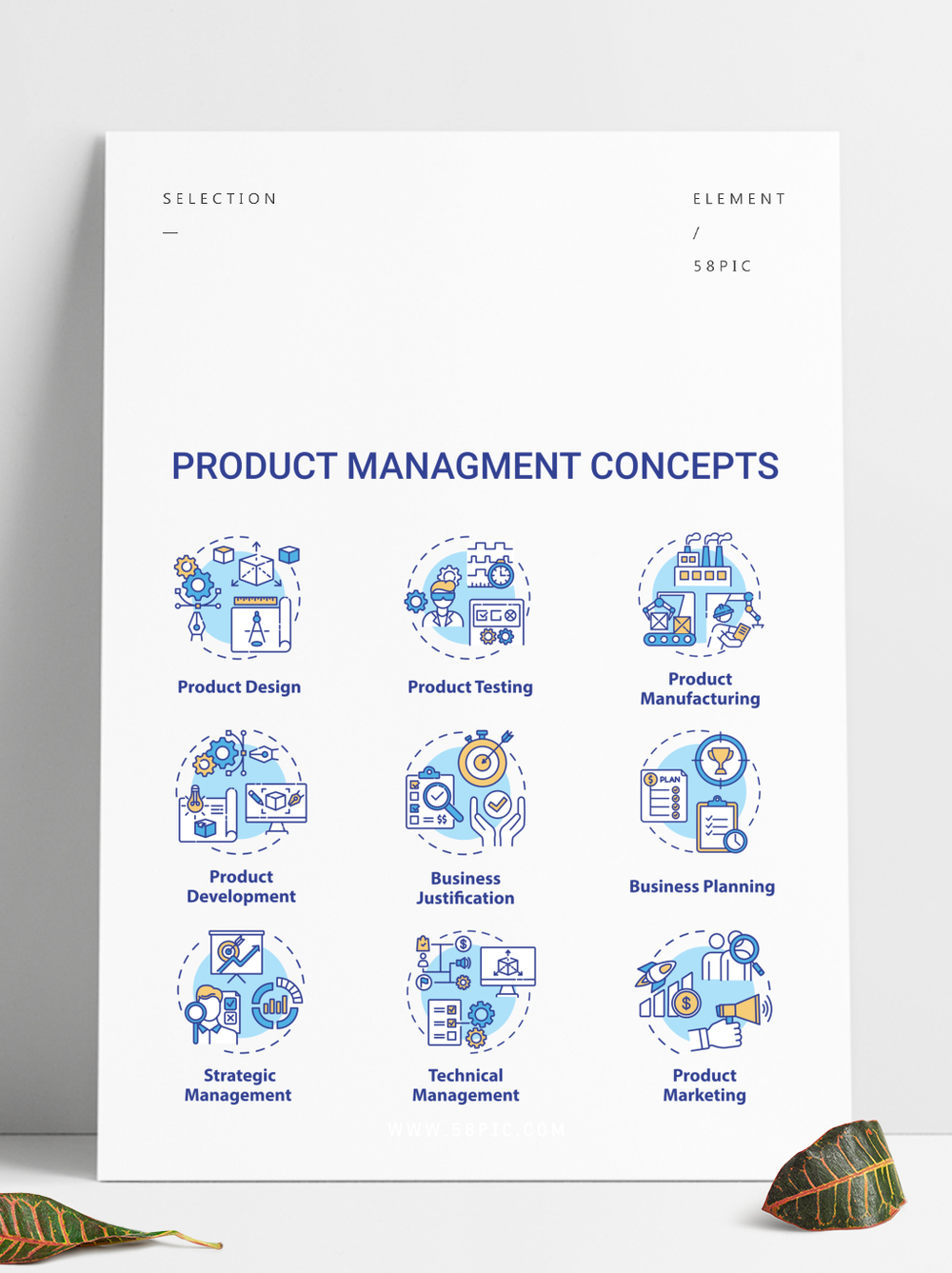 產品管理概念圖標集 以視覺化工具驅動銷售業務增長